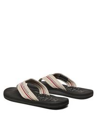 TOMMY HILFIGER - Tommy Hilfiger Japonki Corporate Hilfiger Beach Sandal FM0FM04471 Szary. Kolor: szary. Materiał: materiał #5