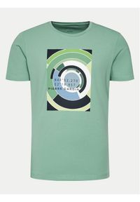 Pierre Cardin T-Shirt 21050/000/2101 Zielony Modern Fit. Kolor: zielony. Materiał: bawełna