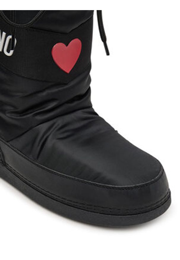 Love Moschino - LOVE MOSCHINO Śniegowce JA24032G0NISA000 Czarny. Kolor: czarny. Materiał: materiał