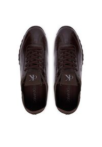 Calvin Klein Sneakersy Low Profile Run Mg Pol Mix Mat HW0HW03284 Bordowy. Kolor: czerwony. Materiał: skóra. Sport: bieganie #3