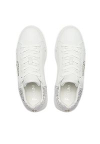 Pollini Sneakersy SA15184G1HXK110A Biały. Kolor: biały. Materiał: skóra
