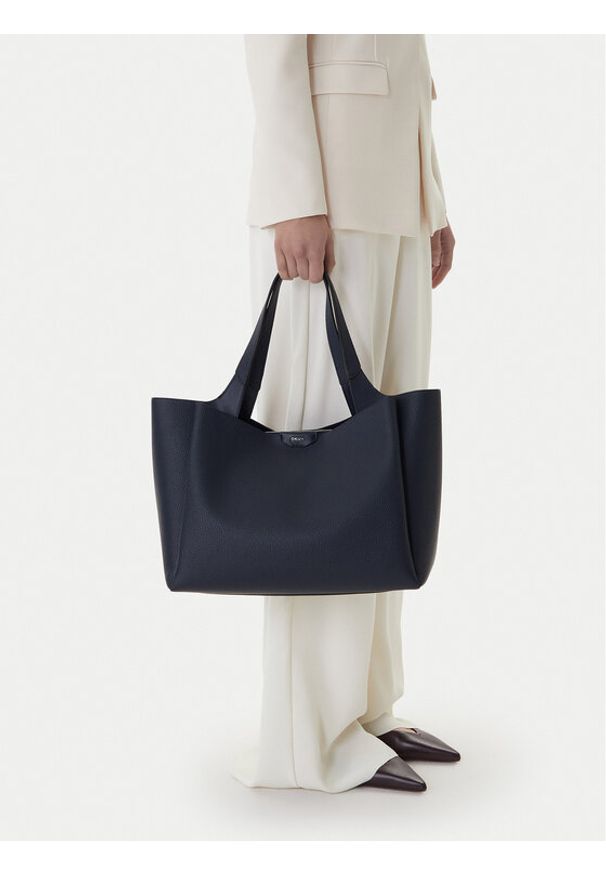 DKNY Torebka R43AYG32 Granatowy. Kolor: niebieski. Materiał: skórzane