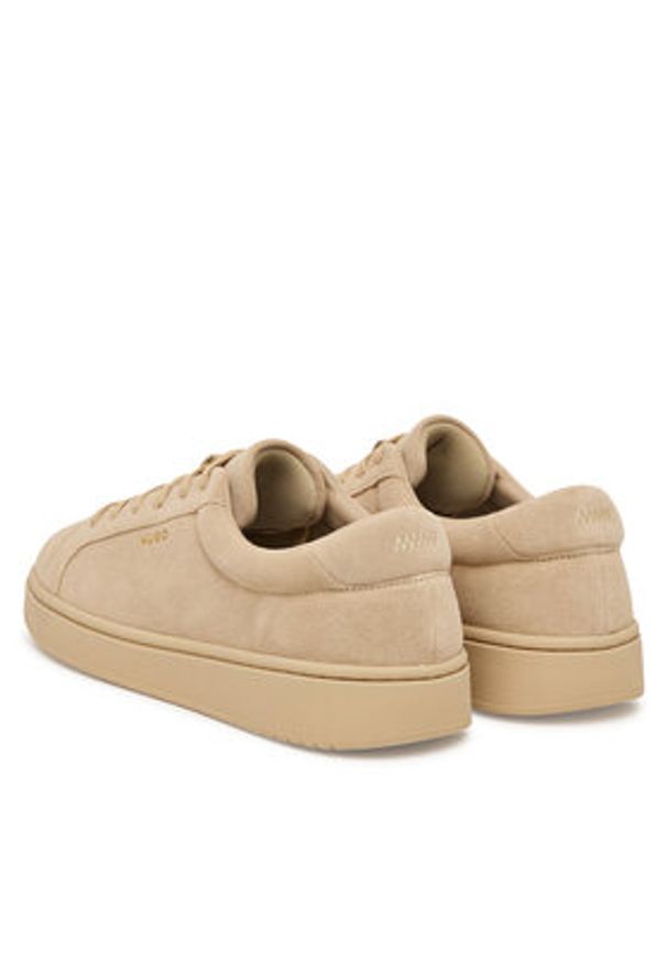 Hugo - HUGO Sneakersy Neston Tenn 50563557 Beżowy. Kolor: beżowy. Materiał: zamsz, skóra