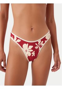 Seafolly Dół od bikini Mayflower 40707-299 Czerwony. Kolor: czerwony. Materiał: syntetyk #1