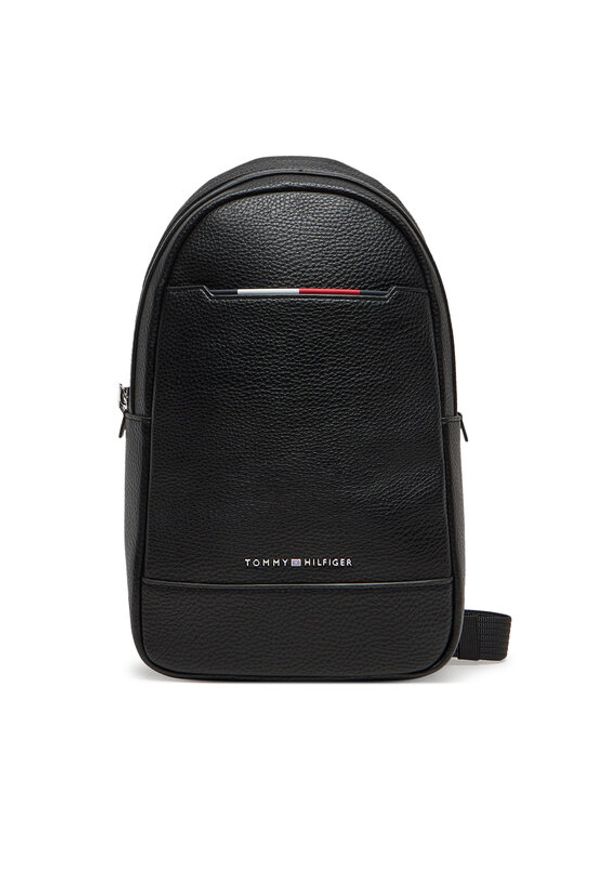 TOMMY HILFIGER - Tommy Hilfiger Plecak Th Central Sling Bag AM0AM13575 Czarny. Kolor: czarny. Materiał: skóra