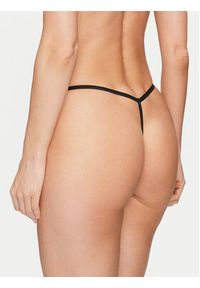 Calvin Klein Underwear Stringi 000QD3994E Czarny. Kolor: czarny. Materiał: syntetyk