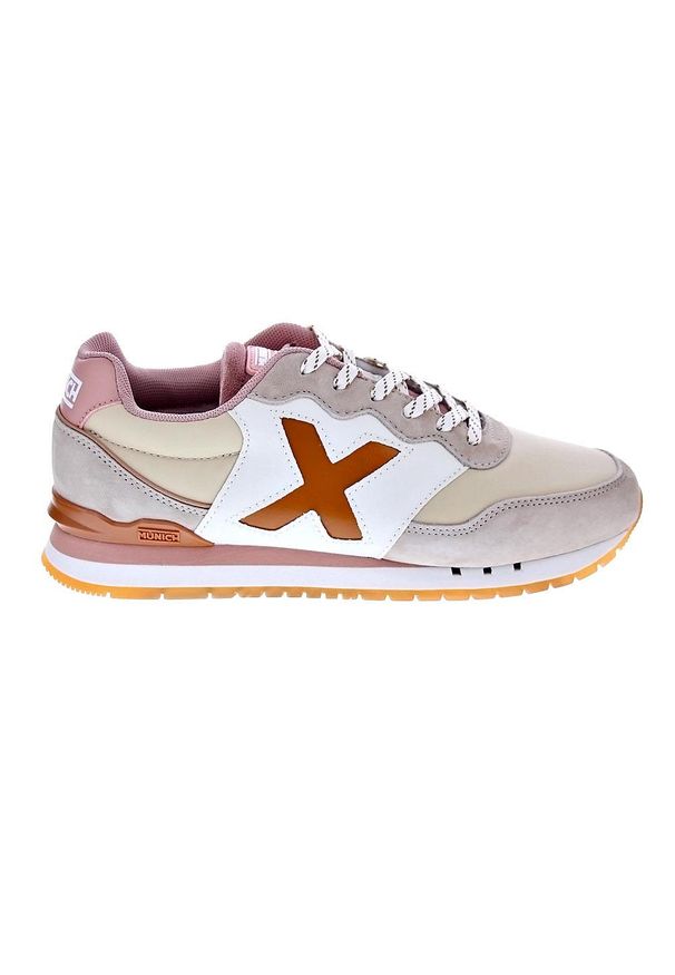 Munich - Kapcie MUNICH DASH WMN 268 Rose. Kolor: beżowy. Materiał: tkanina, skóra. Styl: sportowy