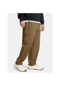 Spodnie męskie Under Armour Vibe Woven Cargo. Kolor: brązowy. Sport: fitness