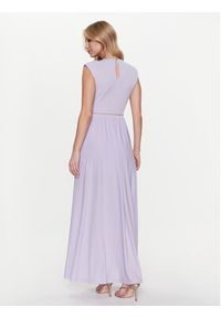 Rinascimento Sukienka koktajlowa CFC0112920003 Fioletowy Regular Fit. Kolor: fioletowy. Materiał: syntetyk. Styl: wizytowy