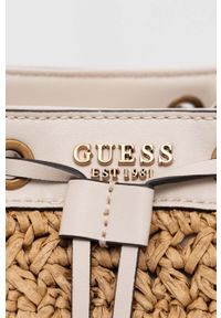Guess torebka kolor beżowy. Kolor: beżowy #4