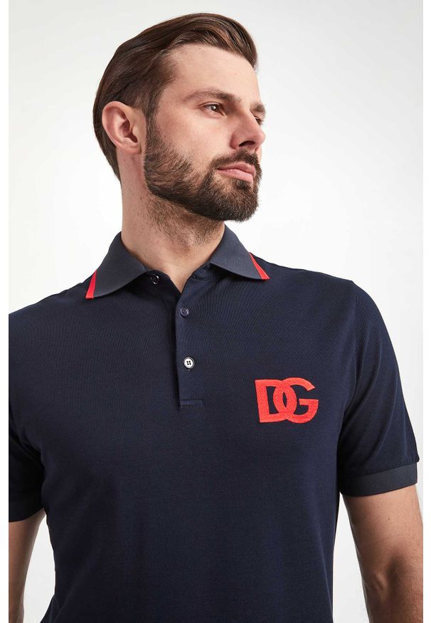 Dolce & Gabbana - Polo męskie DOLCE & GABBANA. Typ kołnierza: polo