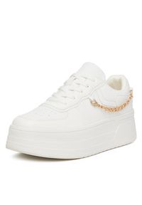 DeeZee Sneakersy AM1123B Biały. Kolor: biały. Materiał: skóra
