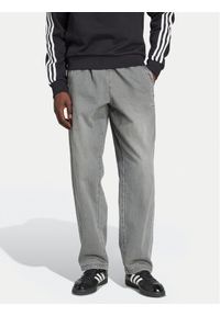 Adidas - adidas Jeansy adicolor Denim Stone JW5920 Szary Regular Fit. Kolor: szary #1