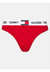 TOMMY HILFIGER - Tommy Hilfiger Stringi UW0UW05656 Czerwony. Kolor: czerwony. Materiał: bawełna