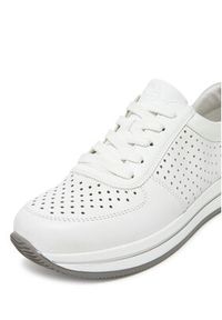 Rieker Sneakersy N4515-80 Biały. Kolor: biały. Materiał: skóra #5