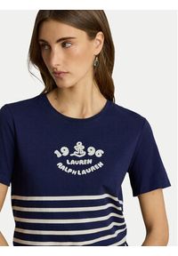 Lauren Ralph Lauren - LAUREN RALPH LAUREN T-Shirt 200B21056001 Granatowy Relaxed Fit. Kolor: niebieski. Materiał: bawełna #3