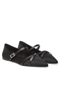 Max Mara Półbuty Satinflat 2514521272600 Czarny. Kolor: czarny. Materiał: materiał #6