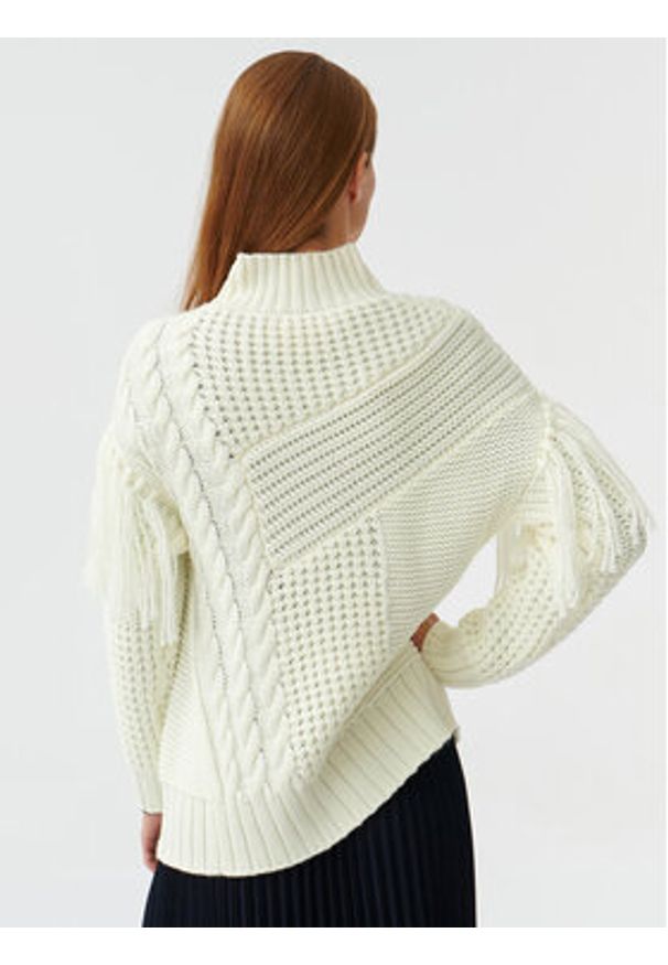 Tatuum Sweter Frimi T2319.095 Écru Oversize. Materiał: syntetyk
