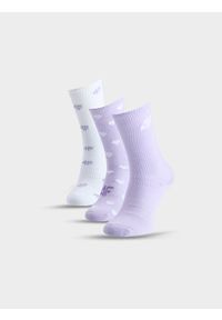 4f - 4F Skarpetki casual za kostkę (3-pack) dziewczęce - multikolor 35-37. Kolor: wielokolorowy. Materiał: włókno, materiał, poliamid, bawełna