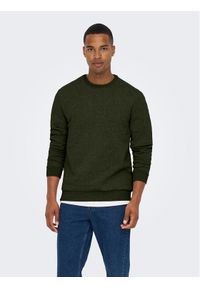 Only & Sons Bluza 22018683 Zielony Regular Fit. Kolor: zielony. Materiał: syntetyk, bawełna