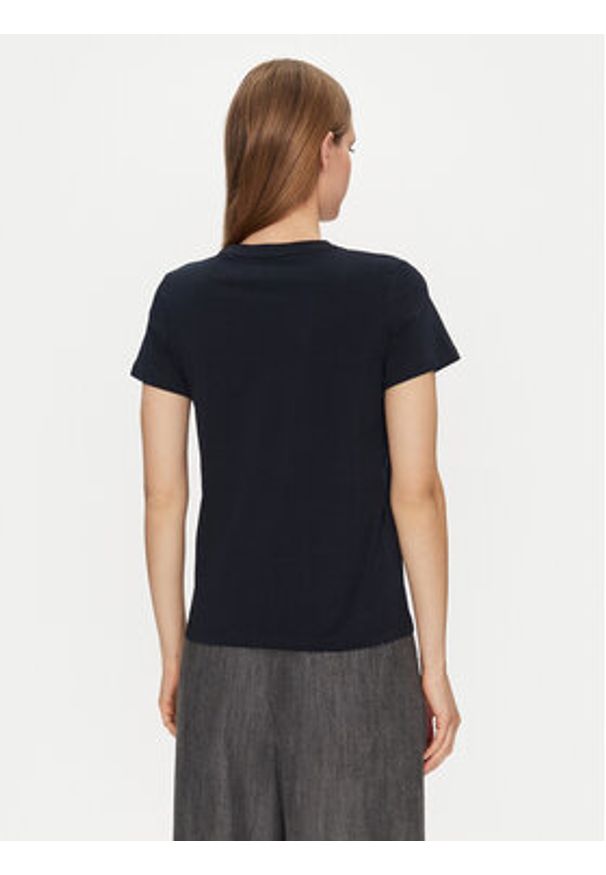 Guess Jeans T-Shirt W5RI54 J1314 Granatowy Regular Fit. Kolor: niebieski. Materiał: bawełna