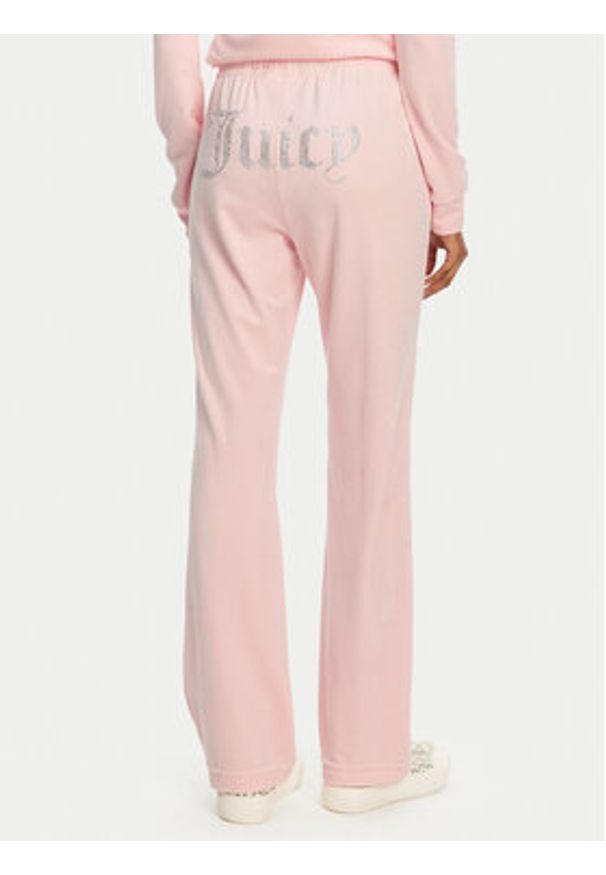 Juicy Couture Spodnie dresowe Tina JCAPW045 Różowy Regular Fit. Kolor: różowy. Materiał: syntetyk