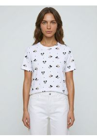 Sinsay - Bawełniana koszulka ze wzorem Minnie and Mickey - wielobarwny. Materiał: bawełna #1