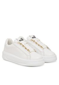 Love Moschino - LOVE MOSCHINO Sneakersy JA15015G1OIA0100 Biały. Kolor: biały. Materiał: skóra #3