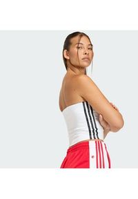 Adidas - adidas Top 3-Stripes KD6235 Biały Slim Fit. Kolor: biały. Materiał: syntetyk #2