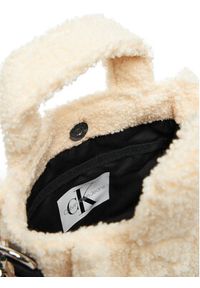 Calvin Klein Jeans Torebka Teddy Tote Bag IU0IU00355 Écru #5