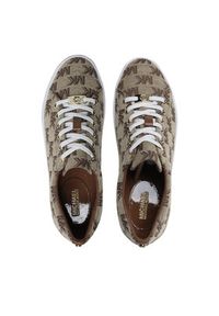 MICHAEL Michael Kors Tenisówki Keaton Lace Up 43S3KTFS1Y Brązowy. Kolor: brązowy. Materiał: materiał #3