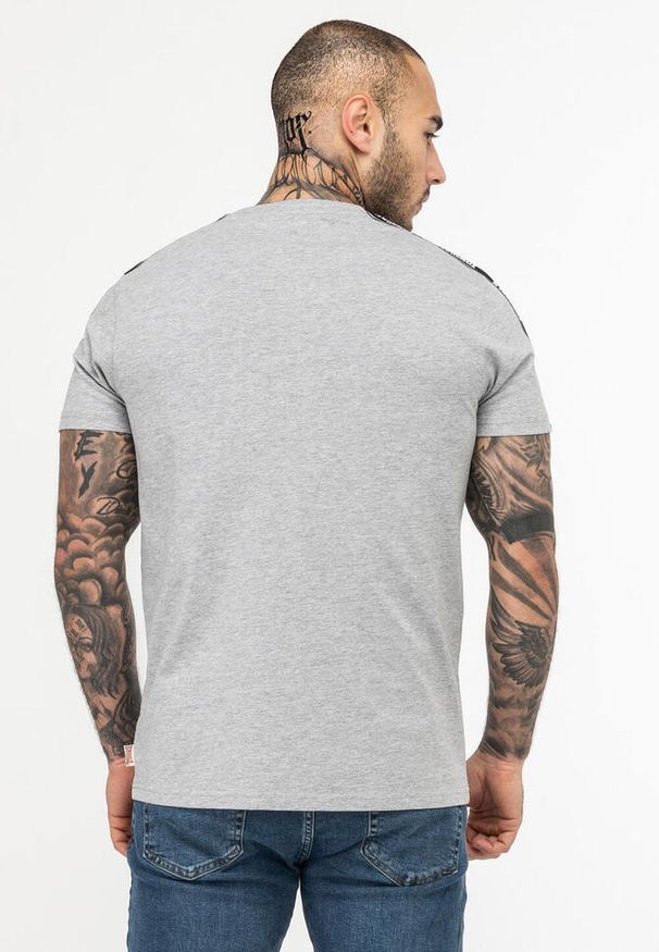 Koszulka Lonsdale Brindister. Kolor: wielokolorowy, szary, czarny