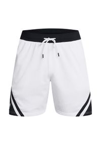 Spodenki koszykarskie męskie Under Armour Curry Mesh Short 4. Kolor: biały. Materiał: mesh. Sport: koszykówka