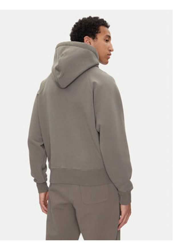 AMI PARIS - AMI Paris Bluza USW274.747 Khaki Regular Fit. Kolor: brązowy. Materiał: bawełna