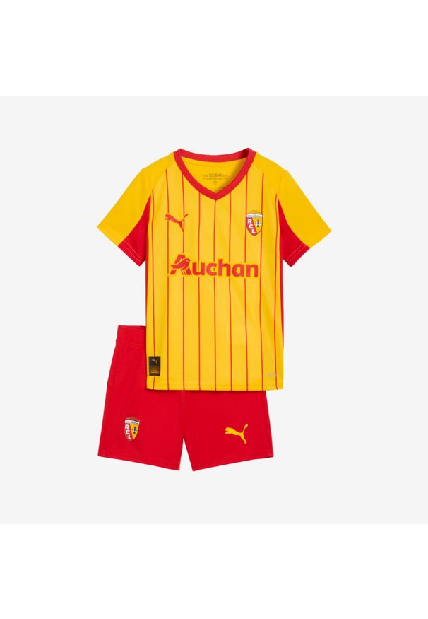 Oficjalny minizestaw piłkarski dla dzieci Puma RC Lens domowy 25/26. Materiał: materiał. Sport: piłka nożna
