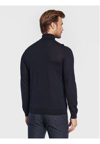 BOSS - Boss Golf Musso-P 50468262 Granatowy Slim Fit. Typ kołnierza: golf. Kolor: niebieski. Materiał: bawełna #4