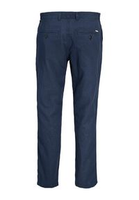 Jack & Jones Chinosy Stace 12248604 Granatowy Tapered Fit. Kolor: niebieski. Materiał: bawełna #3