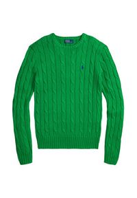 Polo Ralph Lauren Sweter 211971869011 Zielony Slim Fit. Typ kołnierza: polo. Kolor: zielony. Materiał: bawełna #2