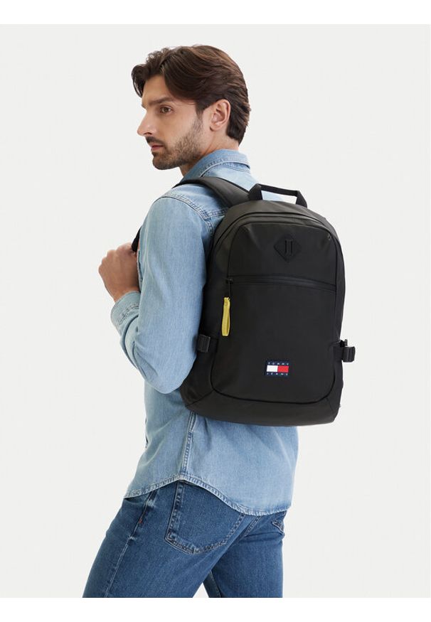 Tommy Jeans Plecak Tjm Daily Elevated Backpack AM0AM14217 Czarny. Kolor: czarny. Materiał: skóra