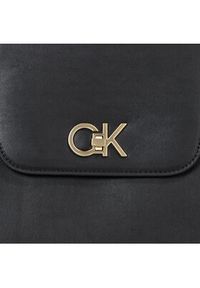 Calvin Klein Torebka Re-Lock Shopper W/Flap K60K611052 Czarny. Kolor: czarny
