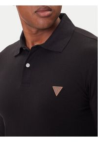 Guess Polo M5BP36 J1314 Czarny Slim Fit. Typ kołnierza: polo. Kolor: czarny. Materiał: bawełna #3