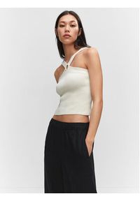 mango - Mango Kuloty Linovis 57081179 Czarny Cropped Fit. Kolor: czarny. Materiał: len #2