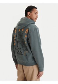 RVCA Bluza Butterfly Poster EVYSF00136 Zielony Boxy Fit. Kolor: zielony. Materiał: bawełna #1