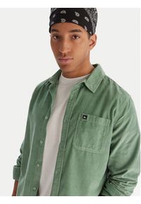 Quiksilver Koszula Smoke Trail EQYWT04652 Zielony Regular Fit. Kolor: zielony. Materiał: bawełna