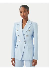 Maryley Marynarka 26EB139/43MA Niebieski jasny Regular Fit. Kolor: niebieski. Materiał: syntetyk #1