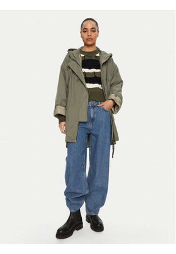 Weekend Max Mara Płaszcz przejściowy Fumetto 2425026051 Khaki Loose Fit. Kolor: brązowy. Materiał: syntetyk