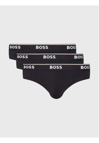 BOSS - Boss Komplet 3 par slipów Power 50475273 Czarny. Kolor: czarny. Materiał: bawełna