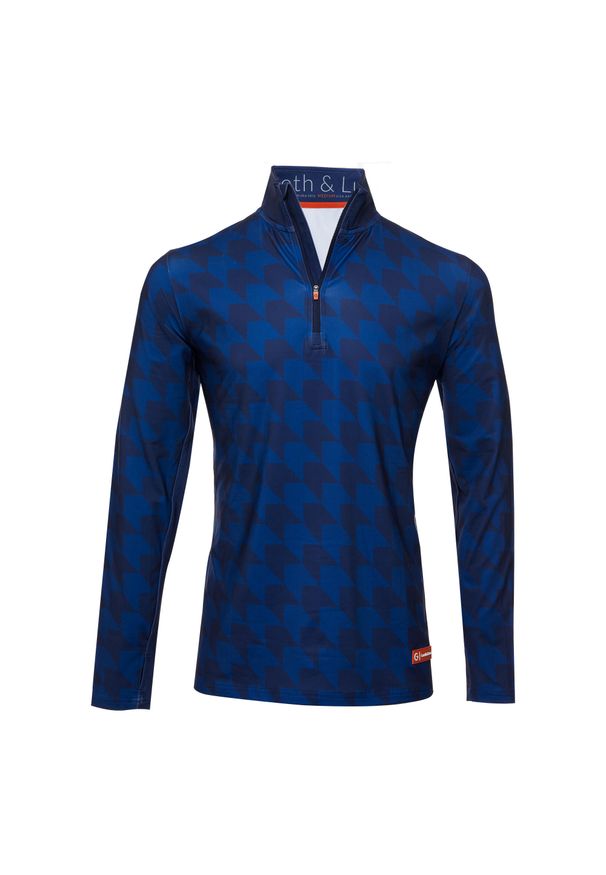 GARETH & LUCAS - Bluza narciarska Męska Gareth & Lucas Thirty-Three. Kolor: szary, niebieski, wielokolorowy. Materiał: poliester, elastan. Sezon: zima. Sport: narciarstwo