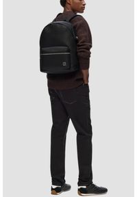 Karl Lagerfeld - KARL LAGERFELD Czarny plecak męski ze skóry ekologicznej Ikon. Kolor: czarny. Materiał: skóra ekologiczna. Styl: casual, elegancki #2