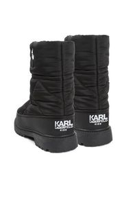 Karl Lagerfeld Kids Śniegowce Z19119 S Czarny. Kolor: czarny. Materiał: materiał